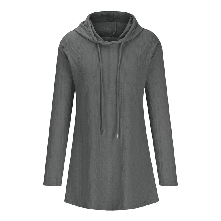 AKOEE Cable Knit Sweater Hoodie Dress Comfy Long Sleeve Drawstring Lightweight Hooded Pullover Short Dress S-2XL (M, Gray) - Walmart.com AKOEE Cable Knit Sweater Hoodie Dress Comfy Long Sleeve Drawstring Lightweight Hooded Pullover Short Dress S-2XL (M, Gray) - Walmart.com