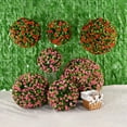 thumbnail image 3 of 1PC Artificial Plant Topiary Ball Faux Boxwood Decorative Balls with Fake Flowers for Backyard, Balcony,Garden, Wedding and Home Décor, 3 of 7