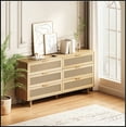 thumbnail image 2 of 59.06"6-Drawers Rattan Storage Cabinet Rattan Drawer,for Bedroom,Living Room,Natural (Same SKU:W757P151920), 2 of 8