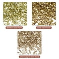 thumbnail image 2 of Uxcell 3 Colors Crushed Glass Chips, 1-4mm Irregular Sequins Metallic Color Glass 28g Gold Tone Color Series, 2 of 5