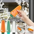 thumbnail image 1 of Xihbxyly Raspador con Forma de Zanahoria, Hoja Flexible de Silicona, Limpieza Sin Marcas, Mango Cómodo y Antideslizante, Cuchillo Universal para Agua, Espejo de Baño, Encimera de Cocina, Parabrisas d, 1 of 4