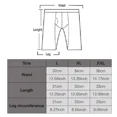 thumbnail image 3 of Men Long Leg Boxer Cotton Soft Underwear Briefs Trunks Breathable Open Fly Pouch, 3 of 4
