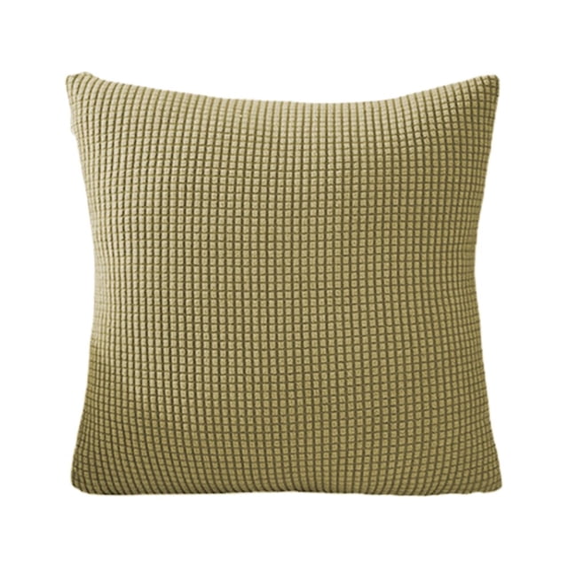 Estbridge Polyester Throw Pillow with Insert for Bed Sofa Couch Household Soft Comfort Pillows Decorative Pillow for Indoor Outdoor Solid Color Modern Style Home Decor 18”x18” 1PC Co