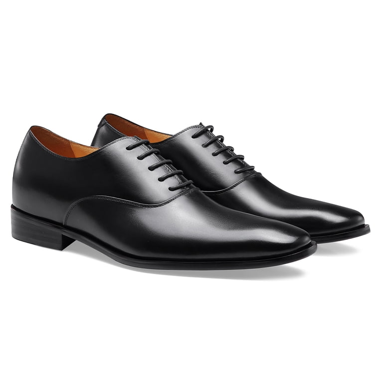 CMR CHAMARIPA Black Men Tall Shoes Elevator Dress Shoes To 