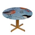 thumbnail image 3 of HAOXIT Round Table Cover Elastic Tablecloth Coffee Cup Art Black  Cartoon Suitable for Dining Table and Card Table 42-46, 3 of 8