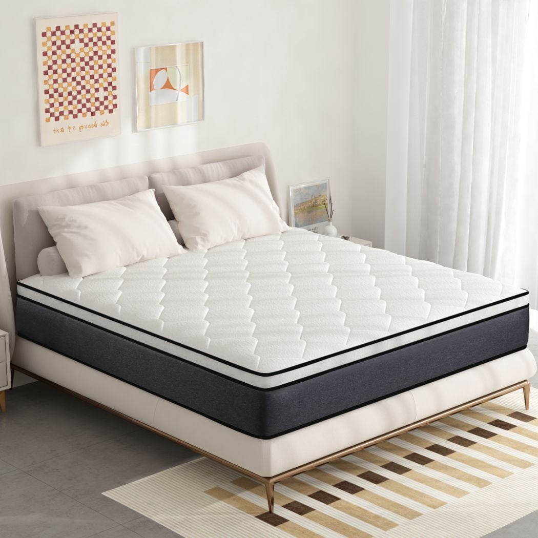 lemontalking 12" King Mattress Gel Memory Foam Spring Hybrid Mattress in a Box