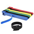 thumbnail image 1 of 30/20/10Pcs Releasable Cable Ties Colored Nylon Cable ties Strap Hook Loop Wrap Zip Bundle Ties Cable Wire Management Random mixed Length 15cm 30Pcss, 1 of 6