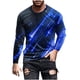 thumbnail image 1 of Blusas y camisas de manga larga y cuello redondo para hombre, camisetas casuales con estampado de moda y cuello redondo, blusas de licra de manga corta para hombre., 1 of 4