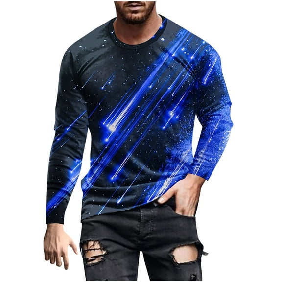 Long Sleeve Pullover for Men Long Sleeve Shirts for Men Work Mens Pullover Sweater with Pocket Men's Fashion Crewneck Sweatshirts Men Sales Today