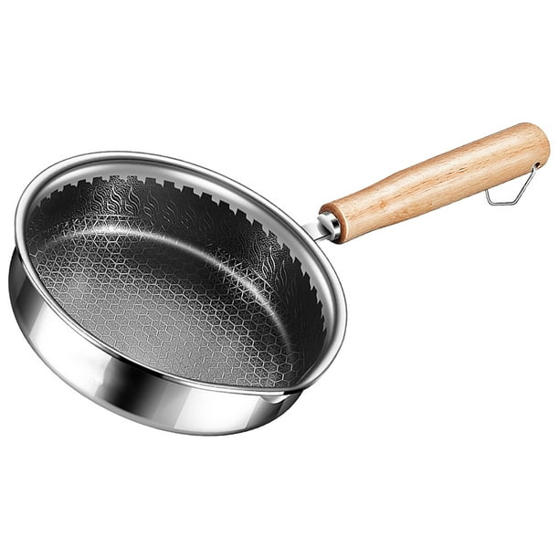 unbranded Sartén De Acero Inoxidable Con Recubrimiento Antiadherente Panal Ideal Para Casa Y Cocina