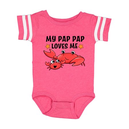 

Inktastic My Pap Pap Loves Me- cute crab family Gift Baby Boy or Baby Girl Bodysuit