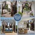 thumbnail image 5 of 2 Panels Outdoor Curtains for Patio Waterproof 54"x108" Vintage Western Weatherproof Privacy Outsides Curtains, Countryside Sunflowers Wooden Retro Grommet Thermal Drapes for Cabana Porch Pergola, 5 of 8