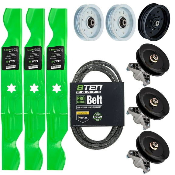 8TEN Deck Blade Spindle Belt Idler Kit for Cub Cadet 50-inch RZT50 MK1009619