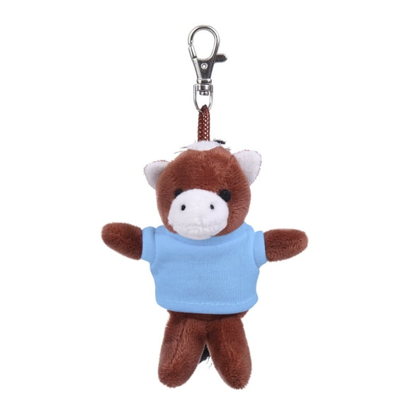 Made by Aliens Soft Plush Horse Keychain, Clip for Kids Keys, Purse & Bags,