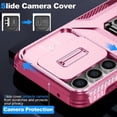 thumbnail image 5 of Funda para GANGXUN Samsung Galaxy S23 FE - Soporte metálico, Función magnética, Rosa, 5 of 5
