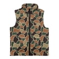 thumbnail image 4 of Pzuqiu Camo Hunting Bear Kids Zip Up Vest Casual Clothes for Boys 3T Breathable Winter Lightweight Sleeveless Fleece Jacket with Pocket Fall Outfits Fashion Clothing for Boys, 4 of 7