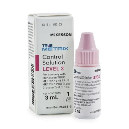- McKesson TRUE METRIX Control Solution, 3 mL Bottle, Level 3 - 1 Each