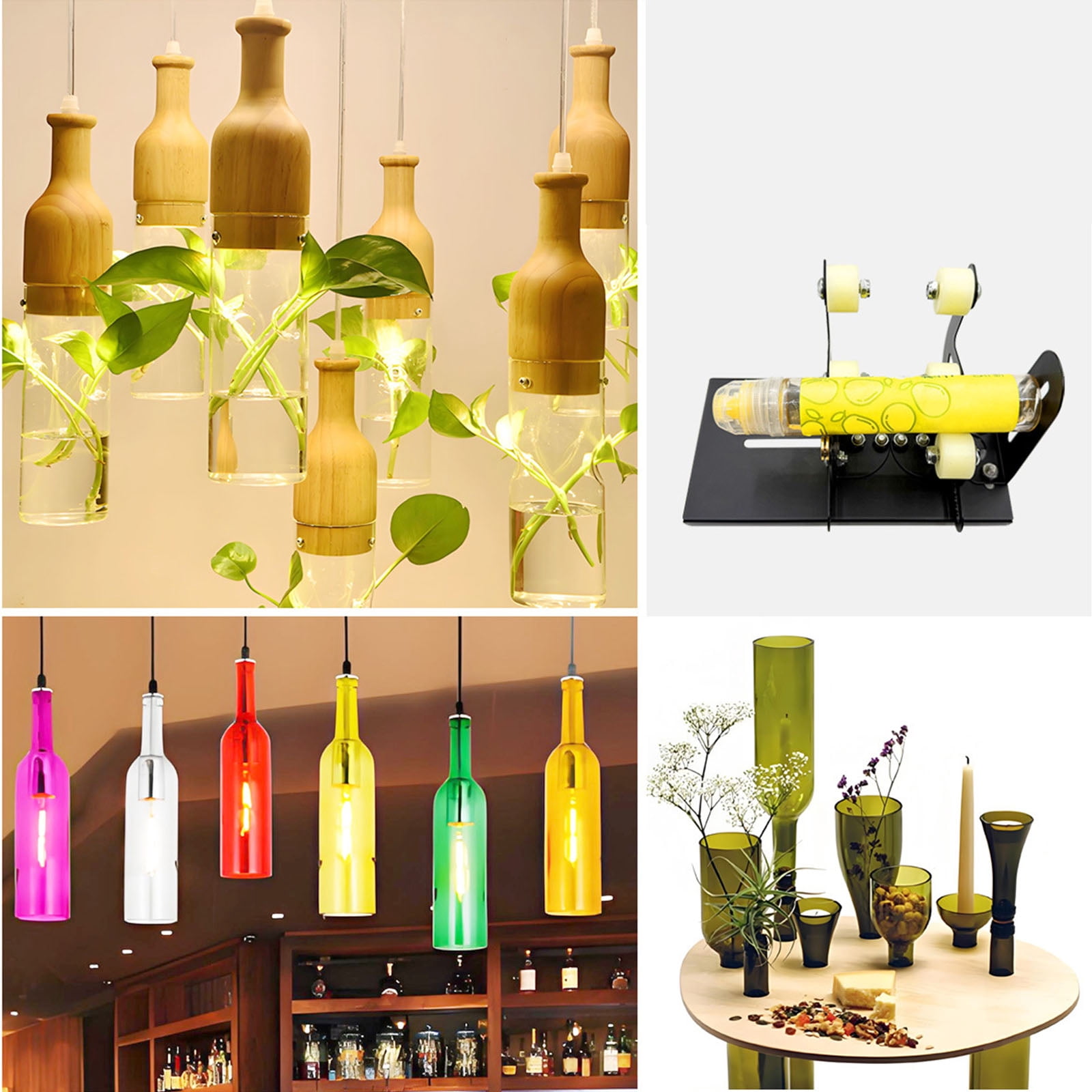 Glass Bottle Cutter Tool Square Round Wine Beer Glass Sculpture Cutter Machine Glass Cutting Bottle Holder