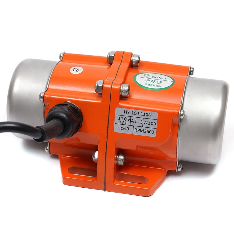 Moteur Vibrant Industriel 110V 120W Monophasé Avec Contrôleur Pour Tamis Vibrants