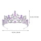 thumbnail image 4 of KAKOWELY Corona nupcial de lujo con diamantes de imitación para boda, joyería para el cabello para desfile de mujeres, regalo de novia, 4 of 4