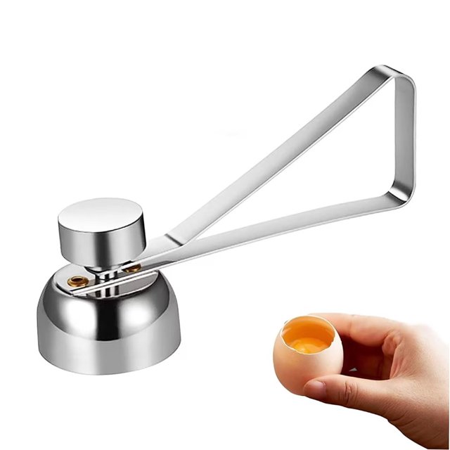 Uds. Abridor de cáscara de acero inoxidable para huevos crudos/blandos, duros