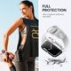 thumbnail image 3 of (2 in 1) for Waterproof Apple Watch Screen Protector Case Series 8 7 45mm Accessories, iWatch Protective PC Face Cover Built-in Tempered Glass Film, Front & Back Bumper for Women Men, 45 mm, 3 of 5