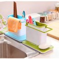 thumbnail image 3 of Newest Racks Organizer Kitchen Sink Utensils Holders Drainer Storage Shelf Sponge Holder Draining Sink Box Kitchen Accessories, 3 of 7