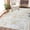 Gray Yellow, variant on Nanan, 4x6 Area Rug, Washable Abstract Floor Rug for High Traffic Areas, Non-Slip Stain Resistant Low-Pile Indoor Mat for Living Room Bedroom Kitchen, Blue Yellow