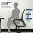 thumbnail image 5 of MoNiBloom Office Chair Mid Back Swivel Lumbar Support Desk Chair, Height Adjustable Ergonomic Mesh Computer Chair with Armrest, Light Gary, 5 of 11