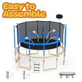 thumbnail image 5 of CITYLE Trampoline 10FT for Kids and Adults 1000LBS Weight Capacity, Heavy Duty Outdoor Trampolines with Basketball Hoop and Enclosure Net for Backyard, Birthday Gift, 5 of 8