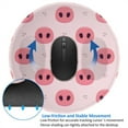 thumbnail image 4 of Disketp Pig Noses Small Mouse Pad 7.9x7.9 Inches,Washable Round Mousepad For Office Laptop Computer,Non-Slip Rubber Base Mouse Pads For Wireless Mouse, 4 of 8