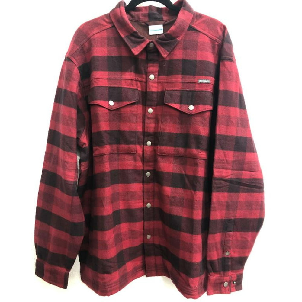 Columbia Columbia Men's Fireside Flannel Shirt Jacket, Elderberry