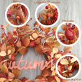 thumbnail image 3 of 22-Inch Fall Wreaths for Front Door, Physalis Wreath Fall Decor with Golden Berries and Eucalyptus Leaves, Perfect for Autumn Harvest Home and Porch Decor, 3 of 6