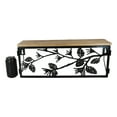thumbnail image 6 of Western Rustic Forest Woodlands Pinecones Metal Cutout Wall Hanging Wood Shelf, 6 of 9