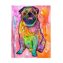 Trademark Fine Art 'Pugs & Kisses' Canvas Art by Dean Russo