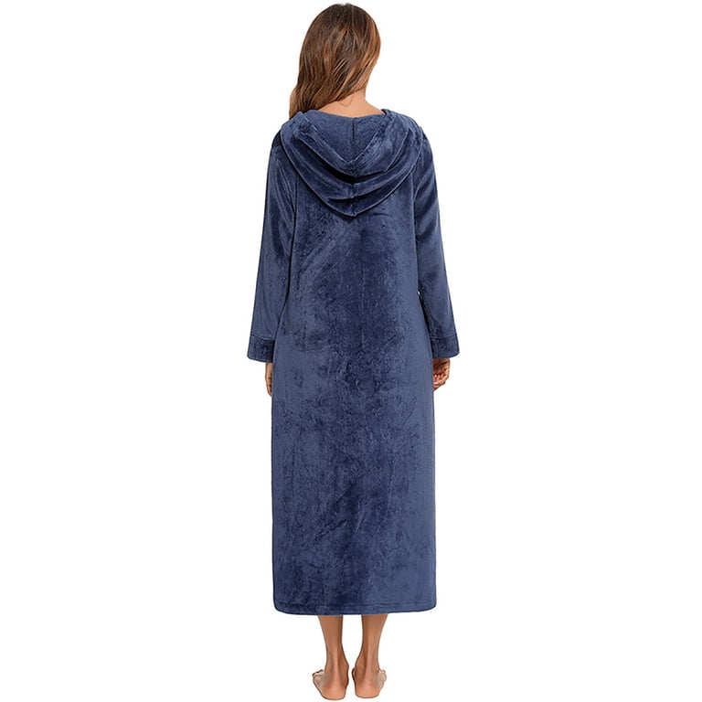 Full Zip Up Robes for Women, Plush Zipper Robes for Woman Plus Size, Flannel Housecoats for Ladies Zipper Front - Walmart.com Full Zip Up Robes for Women, Plush Zipper Robes for Woman Plus Size, Flannel Housecoats for Ladies Zipper Front - Walmart.com