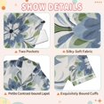 thumbnail image 4 of FORMRS Kids Short Sleeve Top and Pants Pajama Set Unisex Satin 2-Piece Sleepwear, Sizes 9-10Y, Green Floral, 4 of 8