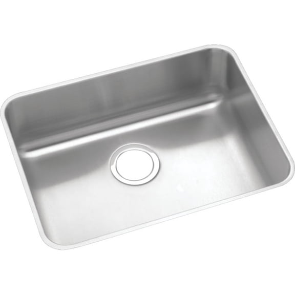 Elkay Lustertone Classic Stainless Steel, 23-1/2" x 18-1/4" x 5-3/8", Single Bowl Undermount ADA Sink
