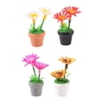 thumbnail image 2 of STARTIST 4Pcs Mini Potted Plant Miniature Dollhouse Flowers 1 12 Flowerpot Mini Plant Model for Offices Wedding Gifts Home Living Room, 2 of 8