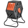 thumbnail image 1 of CoSoTower Rotating Composter, Compost Bin with 24 Vents and Steel Legs, 17 Gallon, Orange, 1 of 7