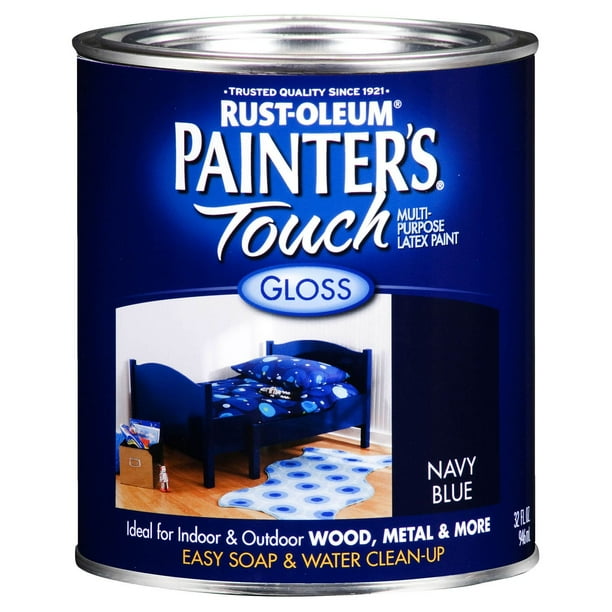 Painters Touch 1922502 1 Quart Navy Blue MultiPurpose Paint Walmart