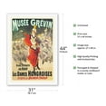thumbnail image 2 of Musée Grévin Grand Orchestra - The Hungarian Ladies (Les Dames Hongroises) - Vintage French Advertising Poster by Jules Chéret c.1888 - Fine Art Rolled Canvas Print 27in x 40in, 2 of 4