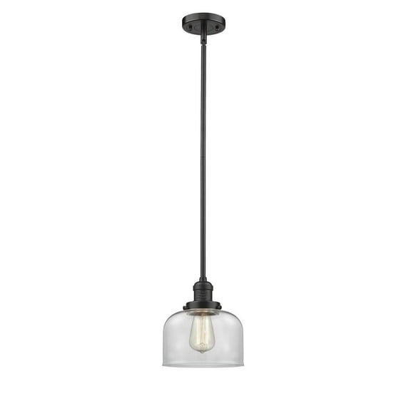 Innovations 1-LT LED Large Bell 8" Mini Pendant - Oil Rubbed Bronze - 201S-OB-G72-LED