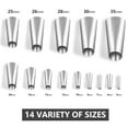 thumbnail image 5 of WHAMVOX Window for Stainless Steel Rubber Nozzle Set Sink Joint Caulk Tool 6X3CM Silver, 5 of 8