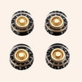 thumbnail image 3 of 4 PCS/ Set Guitar Knobs Volume Tone Control Rotary Knobs for Epiphone Style Electric Guitar Parts Replacement (Black and Yellow), 3 of 6