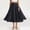 Black, variant on Flax A Line Skirt Ankle Skirt Women's Solid Color Elastic Waist Flax A Line Ankle Length Pull On Skirt Breathable Summer Casual Beachwear A Line Skirt