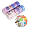 thumbnail image 3 of Washi Tape Set, 12/27 adhesiva dorada para álbumes de recortes, cinta decorativa para manualidades, envoltura de regalos, diarios, - .6cmx3m Gloria Papel de Scrapbooking, 3 of 8