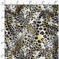 thumbnail image 2 of Soimoi Yellow Rayon Fabric Leopard Animal Skin Print Fabric by the Yard 56 Inch Wide, 2 of 6