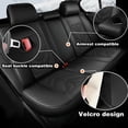 thumbnail image 6 of WRWolf for Honda Accord 2003-2017 Seat Covers - Full Set Waterproof Leather Car Seat Covers Compatible Airbag（5 Seat,Black&Redline）, 6 of 7