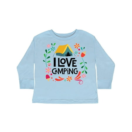 

Inktastic I Love Camping Gift Gift Toddler Toddler Girl Long Sleeve T-Shirt